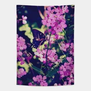 Butterfly and Flowers Tapestry