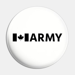 Canadian ARMY - PT - Black Pin