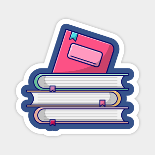 Pile of Books Magnet