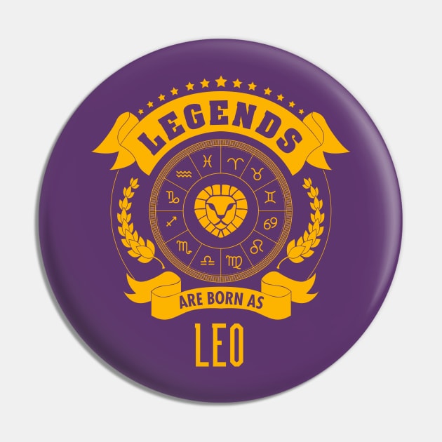 Legends are born as Leo Pin by gastaocared