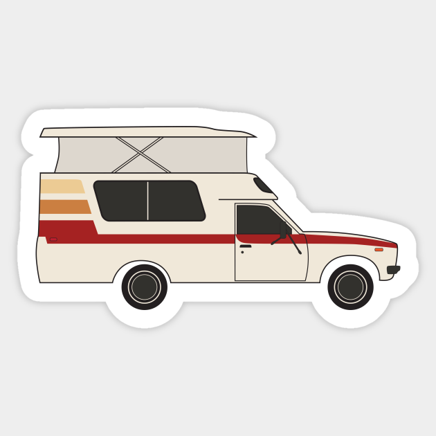 retro chinook camper - Camper Truck - Sticker | TeePublic AU