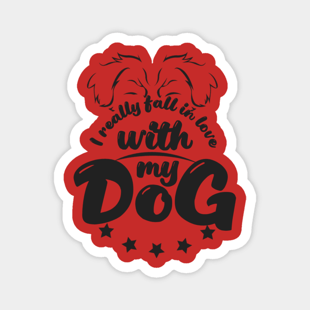 I really fall in love with my dog Magnet by Ashmastyle