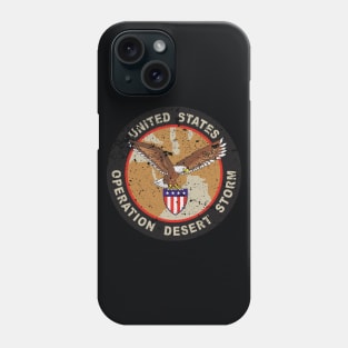 Desert Storm Vintage Badge Phone Case