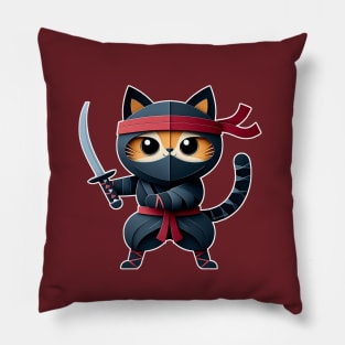 Ninja Cat Pillow