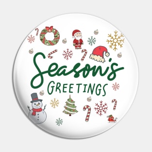 Season's Greetings Pin