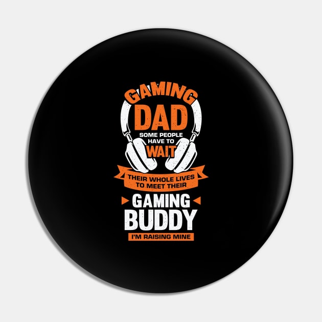 Gaming Dad Son Gamer Father Gift Pin by Dolde08