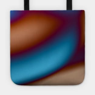 GREEN ORANGE BROWN BLUE TEXTURE ART Tote