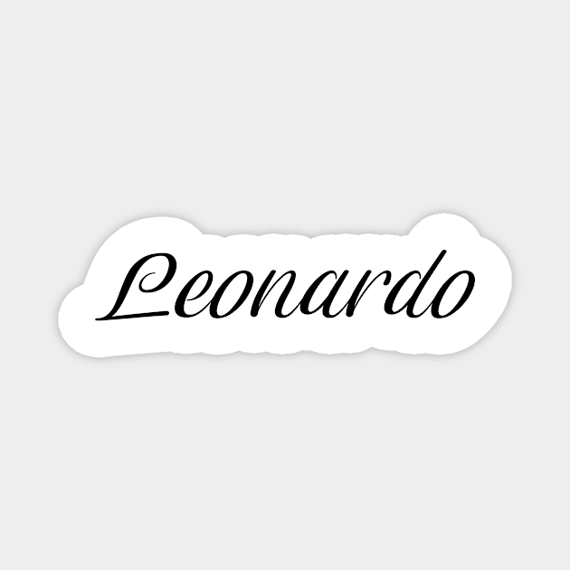 Name Leonardo Magnet by gulden