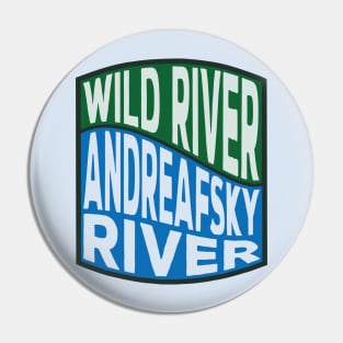 Andreafsky River Wild River wave Pin