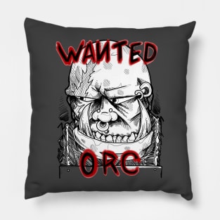 Wanted Orc Pillow