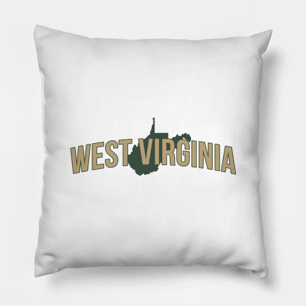 West Virginia State Pillow by Novel_Designs