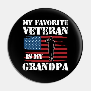 My favorite veteran is my grandpa w Pin