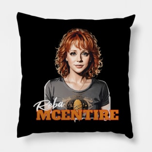 reba // retro ilustration vektor v1 Pillow