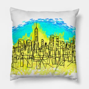 cityscape Pillow