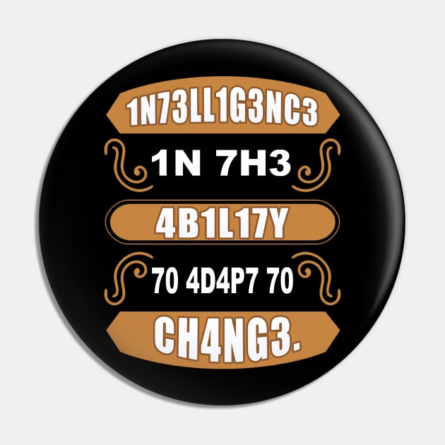 Stephen Hawking Intelligence Pin by BambooBox