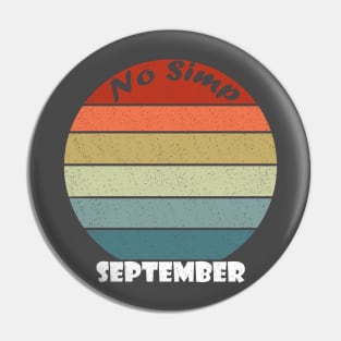 No Simp September Sunset Pin