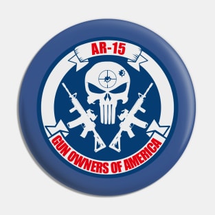 ar-15 Gun owners of America Pin