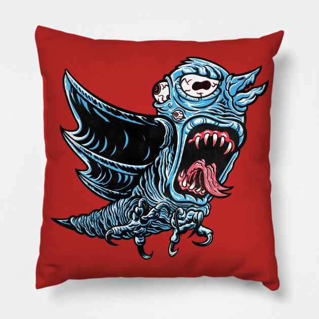 Screaming Birdt of Outrage Pillow by Grumpire