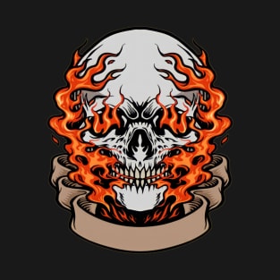 Skull on Fire T-Shirt