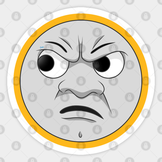 Duncan Angry Face Thomas And Friends Sticker Teepublic