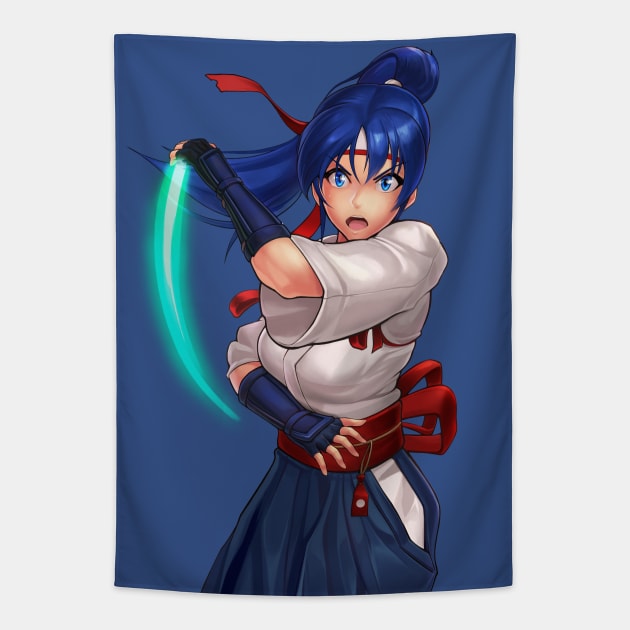 Kasumi Todoh Tapestry by hybridmink