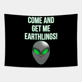 Area 51 Storm Event Alien Tapestry