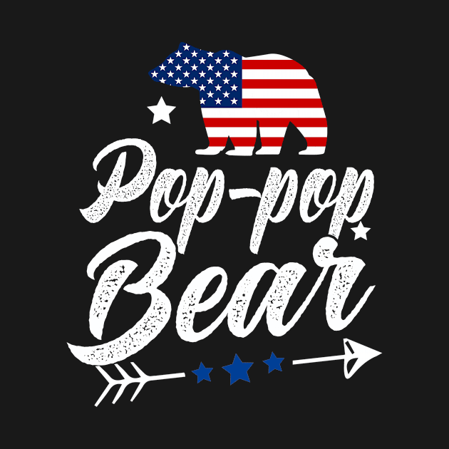 Pop-Pop Bear Patriotic Flag Matching 4th Of July by shanemuelleres