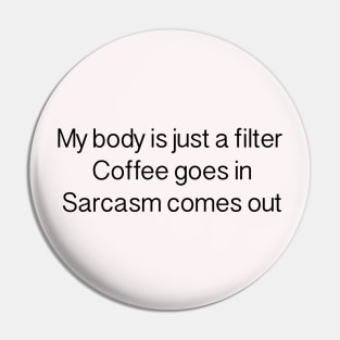 Coffee filter Pin