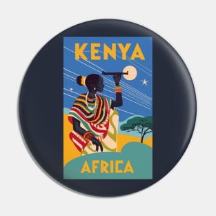 A Vintage Travel Art of Kenya - Africa Pin