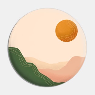 Modern Bohemian Sunset Pin