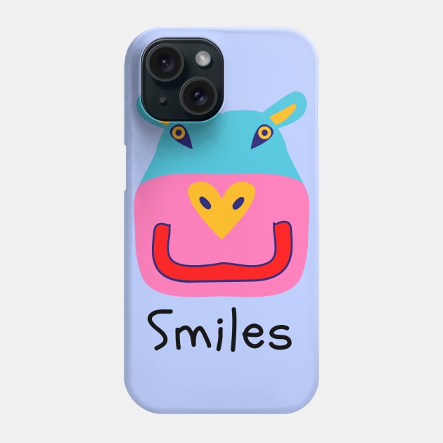 hippo smiles Phone Case by EsChainarongShop