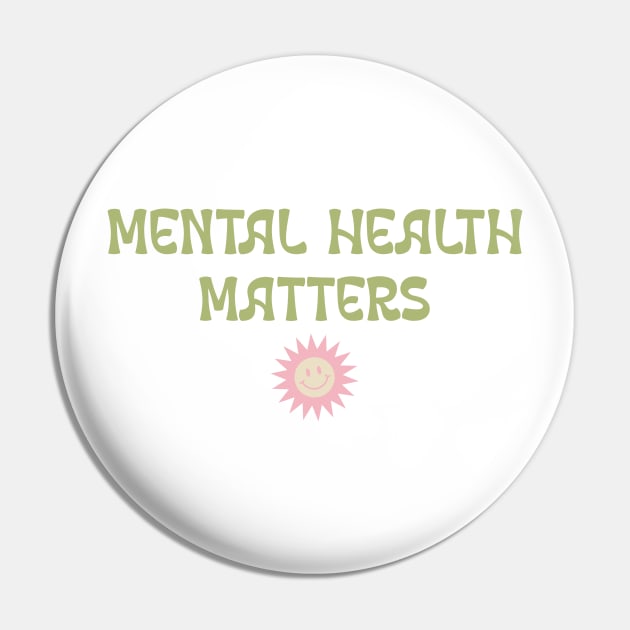 Mental Health Matters Pin by Healthy Mind Lab