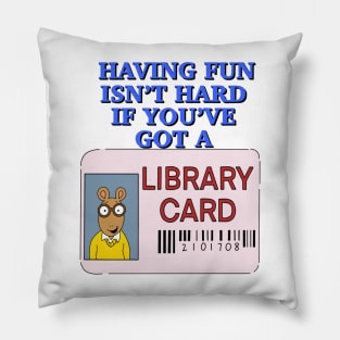 Library Card Pillow