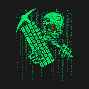 Crypto Miner Computer Code Monster T-Shirt