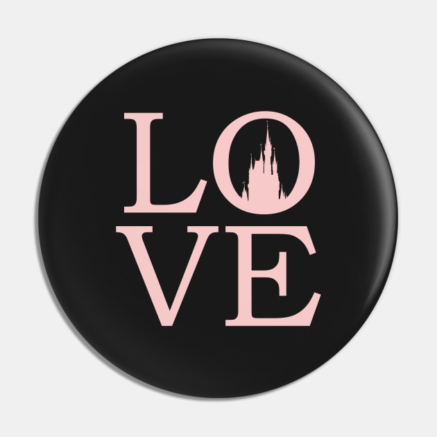 LOVE Magic Castle Millennial Pink Pin by FandomTrading