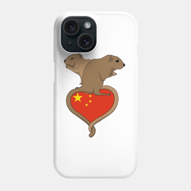 Gerbil China (light) Phone Case by RampArt