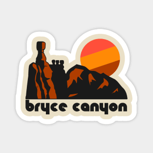 Retro Bryce Canyon ))(( Tourist Souvenir National Park Design Magnet