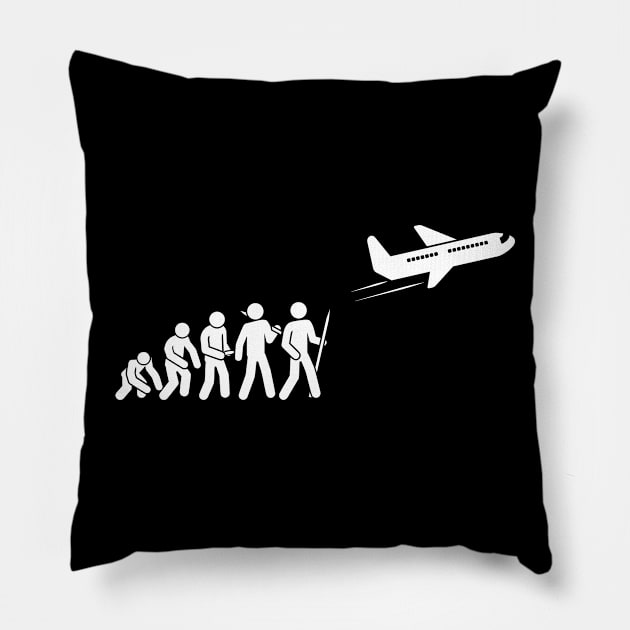 Evolution Of An Airplane Pilot Pillow by MeatMan