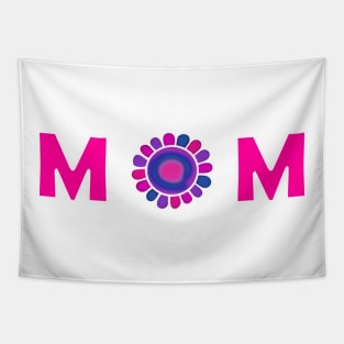 Happy Mother Day Minimal Flower Tapestry