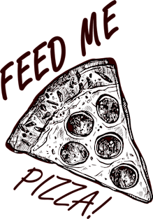 Feed Me Pizza! Magnet