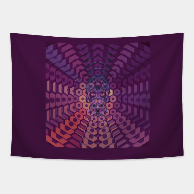Electroluminated Skull Radiate - Orchard Tapestry by Boogie 72