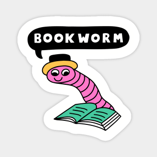 Book Worm Magnet