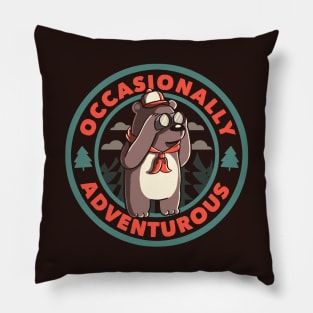 Occasionally Adventurous by Tobe Fonseca Pillow