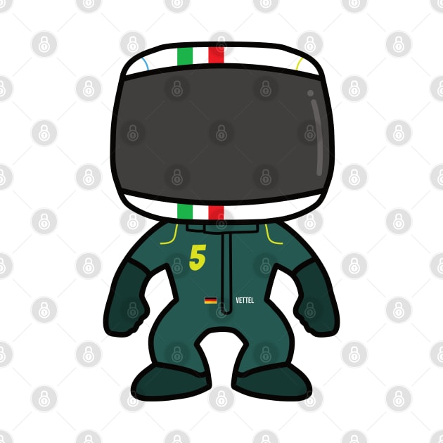 Sebastian Vettel Custom Bobblehead - 2022 Season Italian GP Special by GreazyL