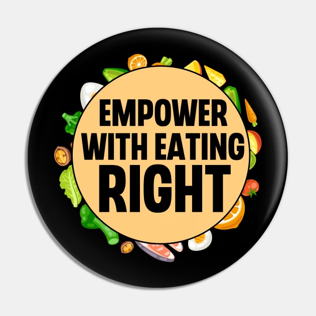 Empower With Eating Right Pin by The Jumping Cart