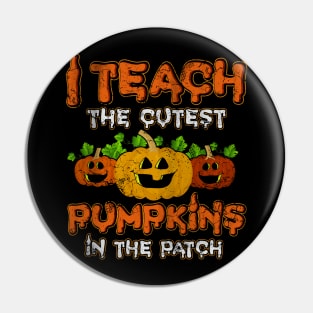 Halloween Teacher Pumpkins Pin