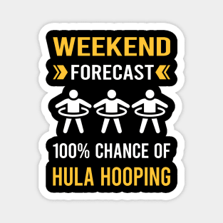 Weekend Forecast Hula Hooping Magnet