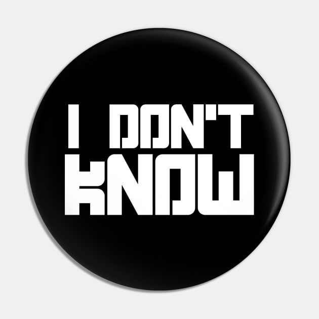 i dont know Pin by Space Monkeys NFT