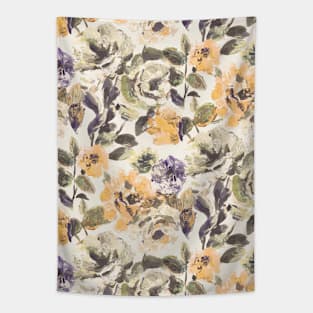 Floral roses thick brush stroke Tapestry