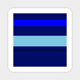 A supreme harmonization of Sky Blue, Blue, Darkblue and Dark Navy stripes. Magnet